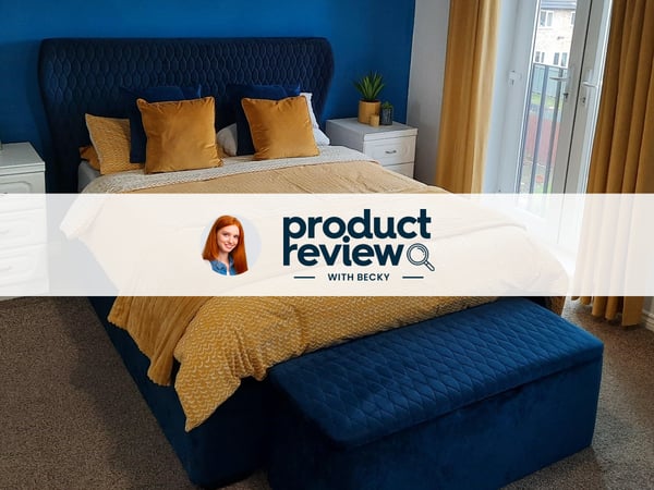 House Beautiful Grove Sleepmotion Adjustable Velvet-Finish Bed Frame