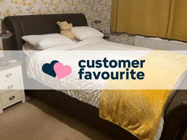Delaware Upholstered Sleigh Bed Frame